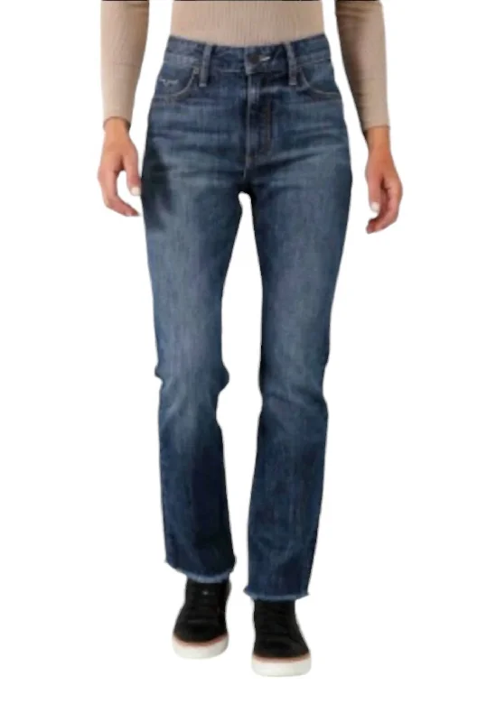 High Rise Monica Crop Jeans In Mid Wash