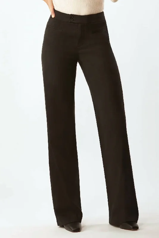 Mcguinn Clean Wideleg Pant In Black