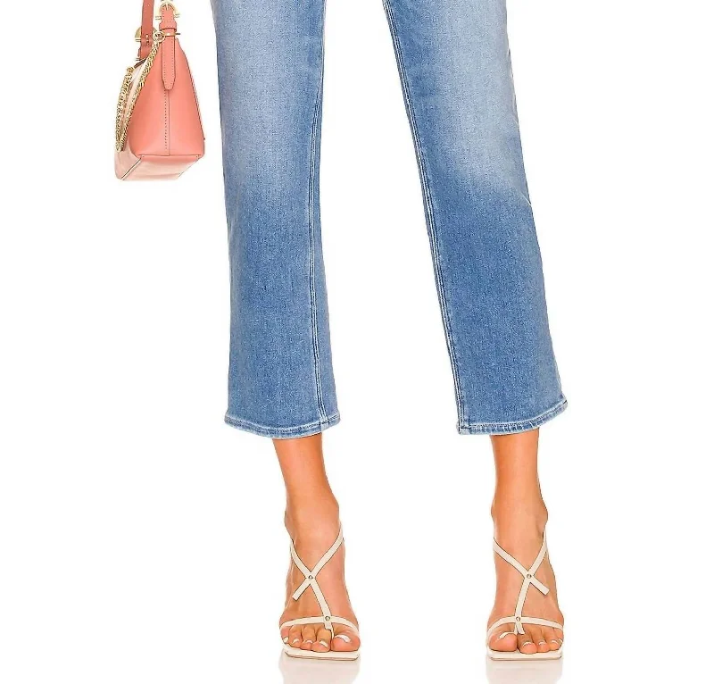 Stella Crop Jean In Sea Water Distressed