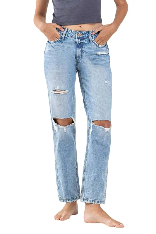 Super High Rise Wide Leg Jeans In Medium Wash