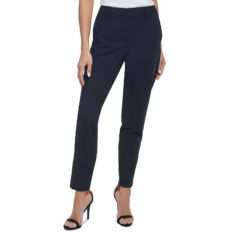 DKNY Womens High Rise Trouser Dress Pants