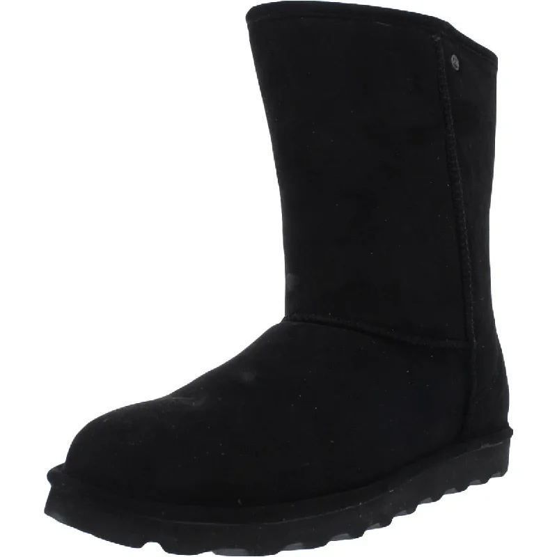 Bearpaw Womens Elle Faux Suede Pull On Mid-Calf Boots