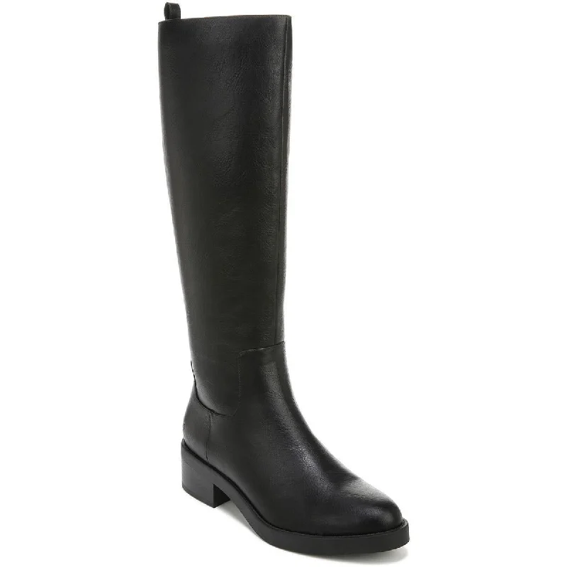 LifeStride Womens Blythe Faux Leather Wide Calf Knee-High Boots