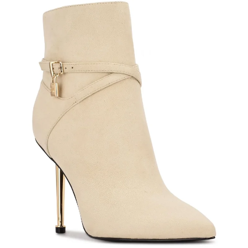 Nine West Womens Tarin Faux Suede Ankle Booties