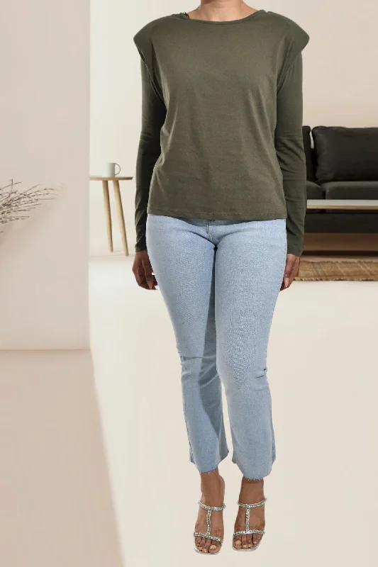 Olive Long Sleeve Top