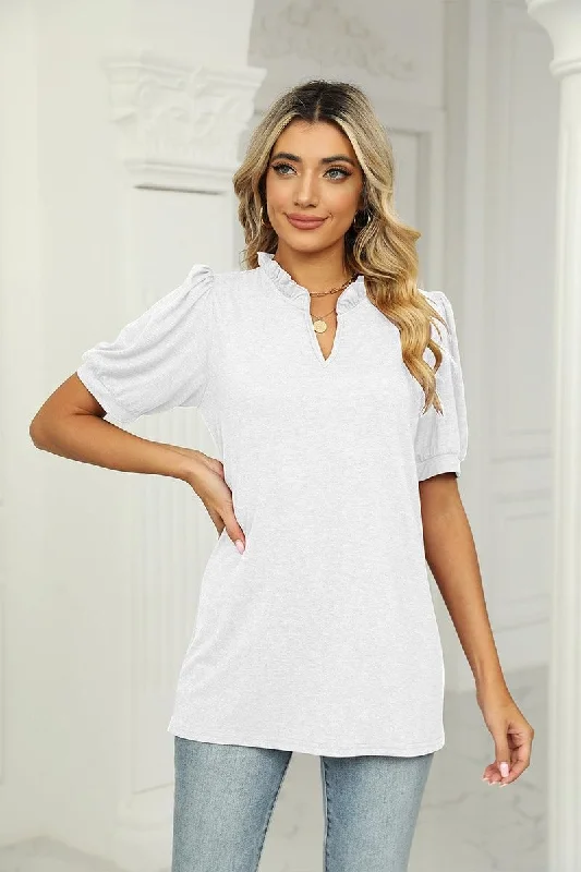 SUMMER SHORT SLEEVE CASUAL TOP