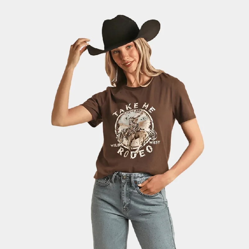 Rhinestone Graphic Tee Shirt